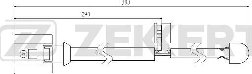 Zekkert BS-8085 - Warning Contact, brake pad wear autospares.lv