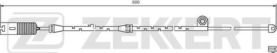 Zekkert BS-8036 - Warning Contact, brake pad wear autospares.lv