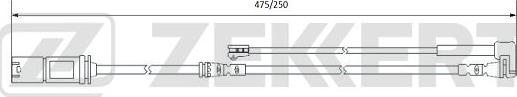 Zekkert BS-8077 - Warning Contact, brake pad wear autospares.lv