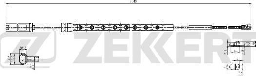 Zekkert BS-8100 - Warning Contact, brake pad wear autospares.lv