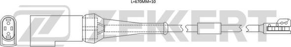 Zekkert BS-8117 - Warning Contact, brake pad wear autospares.lv