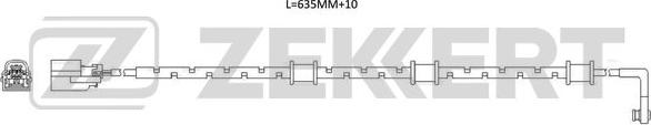 Zekkert BS-8123 - Warning Contact, brake pad wear autospares.lv