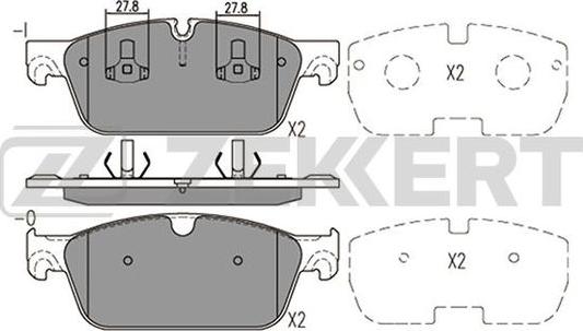 Zekkert BS-2467 - Brake Pad Set, disc brake autospares.lv