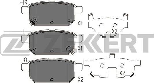 Zekkert BS-2433 - Brake Pad Set, disc brake autospares.lv