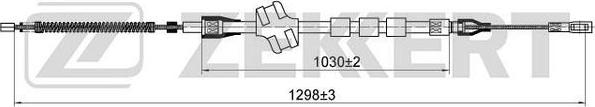 Zekkert BZ-1157 - Cable, parking brake autospares.lv