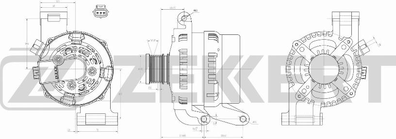 Zekkert GE-1008 - Alternator autospares.lv