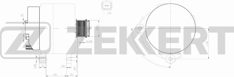 Zekkert GE-1003 - Alternator autospares.lv