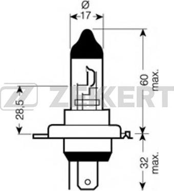 Zekkert LP-1142 - Bulb, headlight autospares.lv