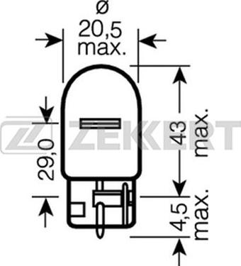 Zekkert LP-1150 - Bulb, indicator autospares.lv