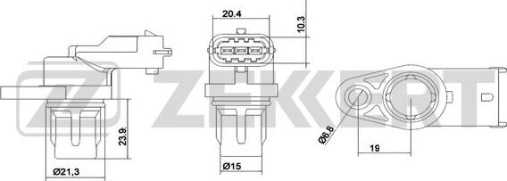 Zekkert SE-4012 - Sensor, crankshaft pulse autospares.lv
