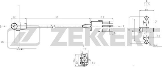 Zekkert SE-4112 - Sensor, crankshaft pulse autospares.lv