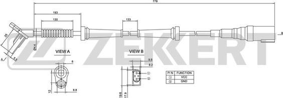 Zekkert SE-6062 - Sensor, wheel speed autospares.lv