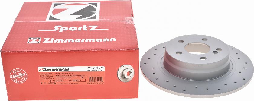 Zimmermann 400.3656.52 - Brake Disc autospares.lv