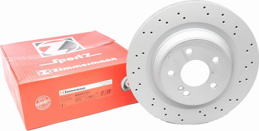 Zimmermann 400.3661.52 - Brake Disc autospares.lv