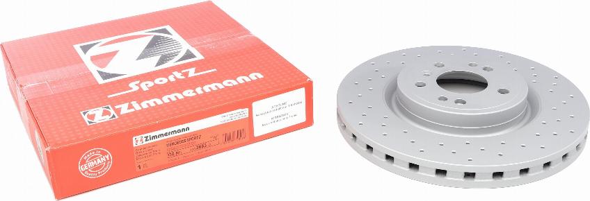 Zimmermann 400.3683.52 - Brake Disc autospares.lv