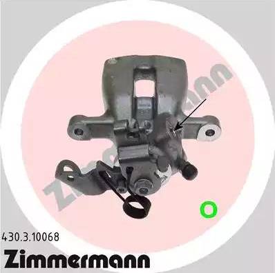 Zimmermann 430.3.10068 - Brake Caliper autospares.lv