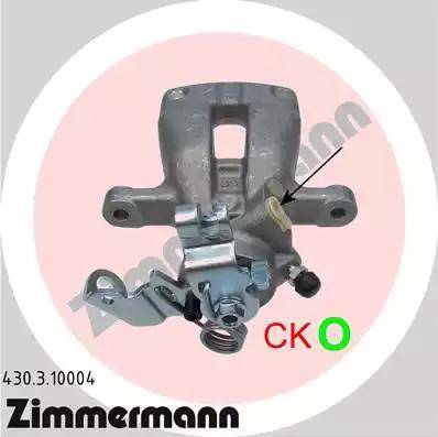 Zimmermann 430.3.10004 - Brake Caliper autospares.lv