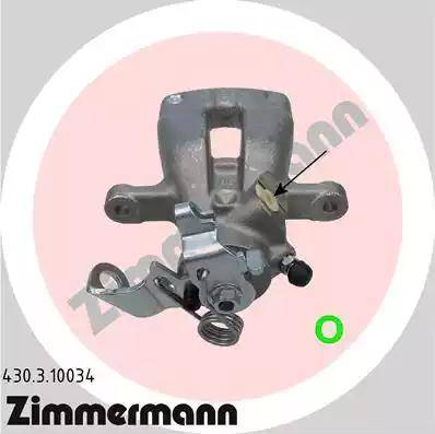 Zimmermann 430.3.10034 - Brake Caliper autospares.lv