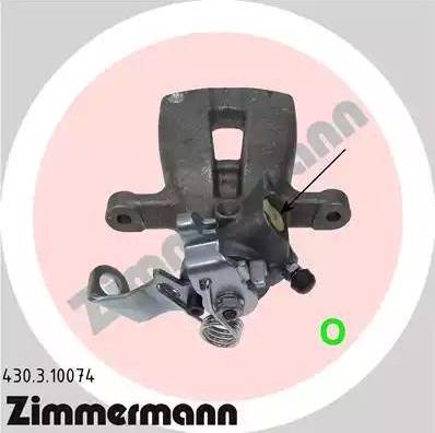 Zimmermann 430.3.10074 - Brake Caliper autospares.lv