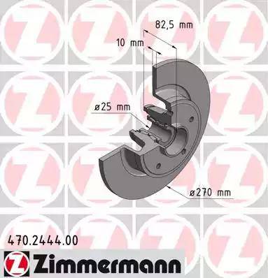 Zimmermann 470.2444.00 - Brake Disc autospares.lv