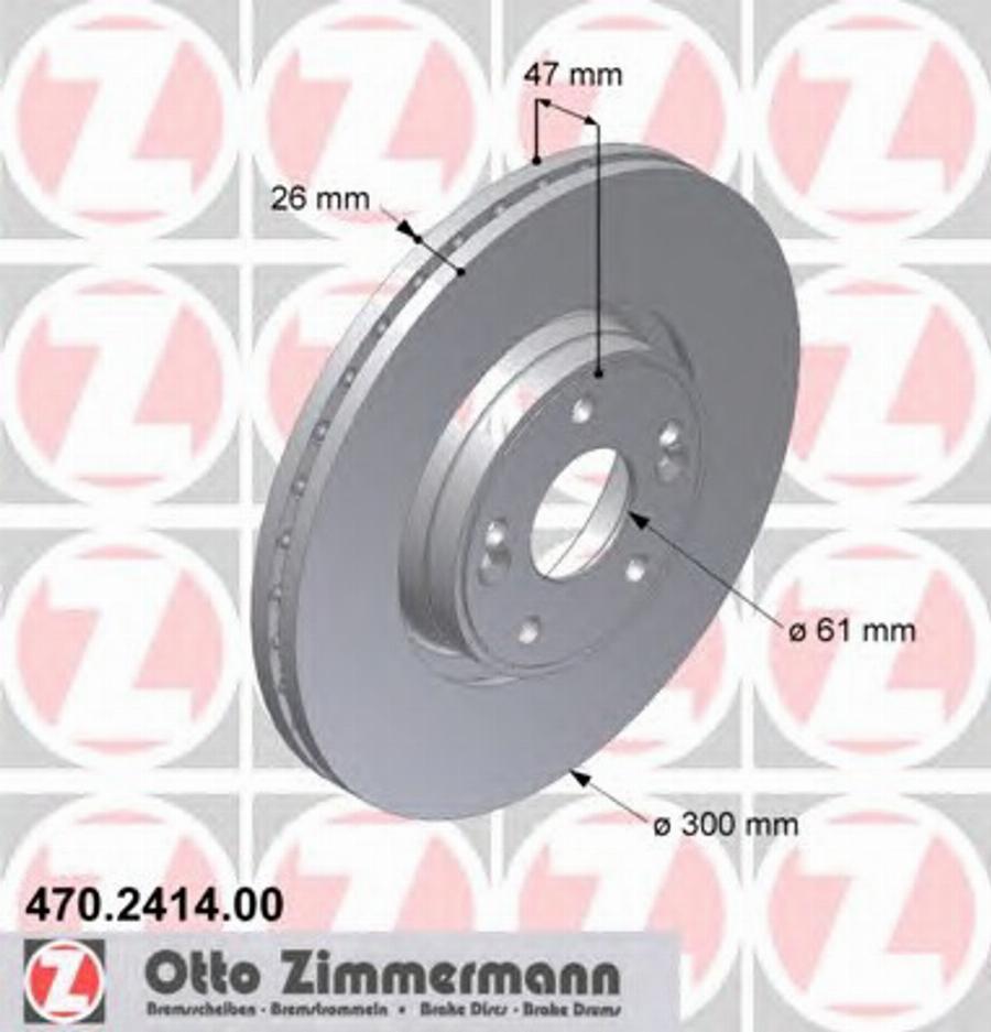 Zimmermann 470 2414 00 - Brake Disc autospares.lv