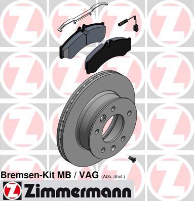 Zimmermann 640.4300.00 - Brake Set, disc brakes autospares.lv