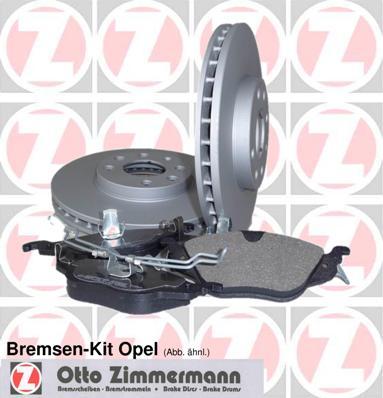 Zimmermann 640.4219.00 - Brake Set, disc brakes autospares.lv