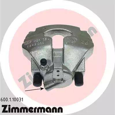 Zimmermann 600.1.10031 - Brake Caliper autospares.lv