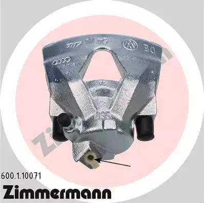 Zimmermann 600.1.10071 - Brake Caliper autospares.lv