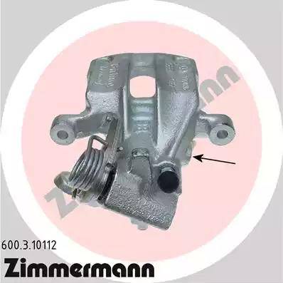 Zimmermann 600.3.10112 - Brake Caliper autospares.lv