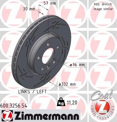 Zimmermann 600.3256.54 - Brake Disc autospares.lv