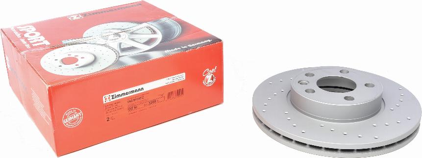 Zimmermann 600.3209.52 - Brake Disc autospares.lv