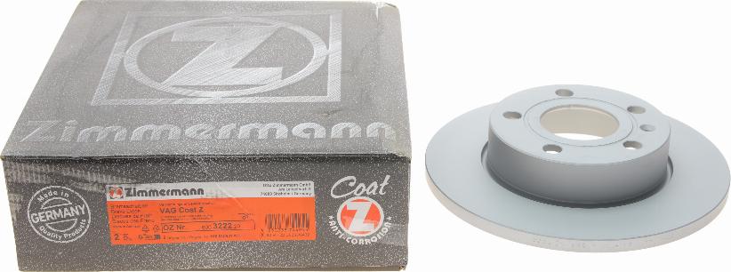 Zimmermann 600.3222.20 - Brake Disc autospares.lv