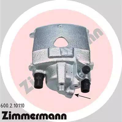 Zimmermann 600.2.10110 - Brake Caliper autospares.lv