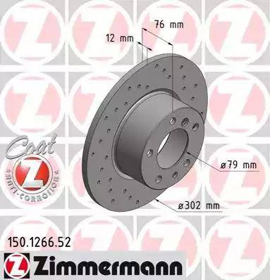 Zimmermann 150.1266.52 - Brake Disc autospares.lv