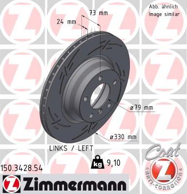 Zimmermann 150.3428.54 - Brake Disc autospares.lv