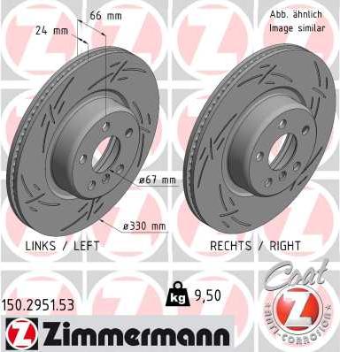 Zimmermann 150.2951.53 - Brake Disc autospares.lv