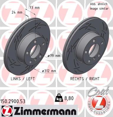 Zimmermann 150.2900.53 - Brake Disc autospares.lv