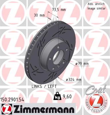 Zimmermann 150.2901.54 - Brake Disc autospares.lv