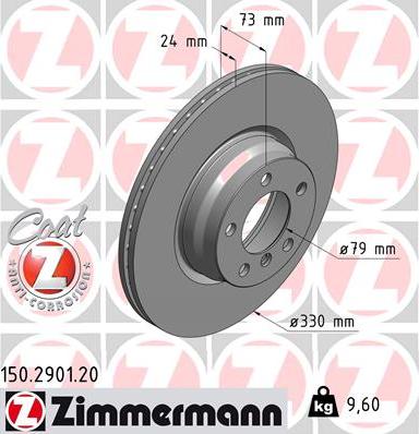 Zimmermann 150.2901.20 - Brake Disc autospares.lv