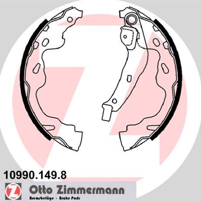 Zimmermann 10990.149.8 - Brake Shoe Set autospares.lv