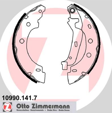 Zimmermann 10990.141.7 - Brake Shoe Set autospares.lv
