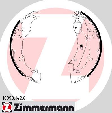 Zimmermann 10990.142.0 - Brake Shoe Set autospares.lv