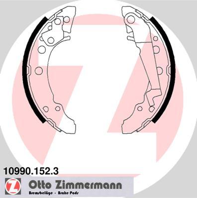 Zimmermann 10990.152.3 - Brake Shoe Set autospares.lv