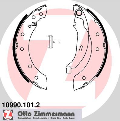 Zimmermann 10990.101.2 - Brake Shoe Set autospares.lv