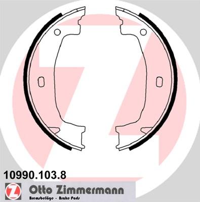 Zimmermann 10990.103.8 - Brake Shoe Set, parking brake autospares.lv