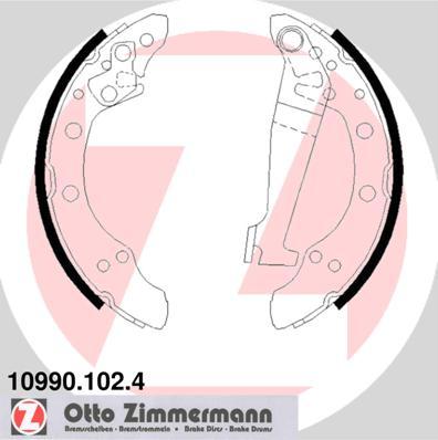 Zimmermann 10990.102.4 - Brake Shoe Set autospares.lv