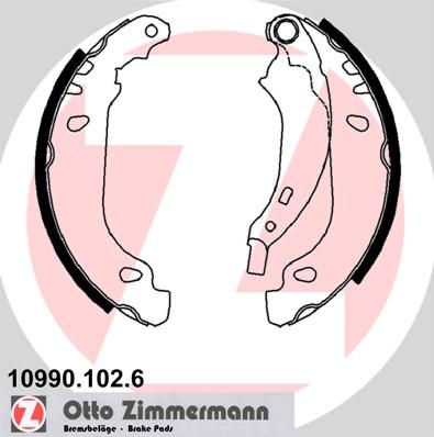 Zimmermann 10990.102.6 - Brake Shoe Set autospares.lv