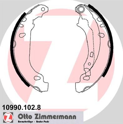 Zimmermann 10990.102.8 - Brake Shoe Set autospares.lv