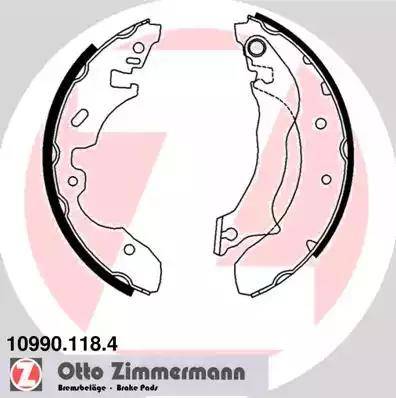 Zimmermann 10990.118.4 - Brake Shoe Set autospares.lv